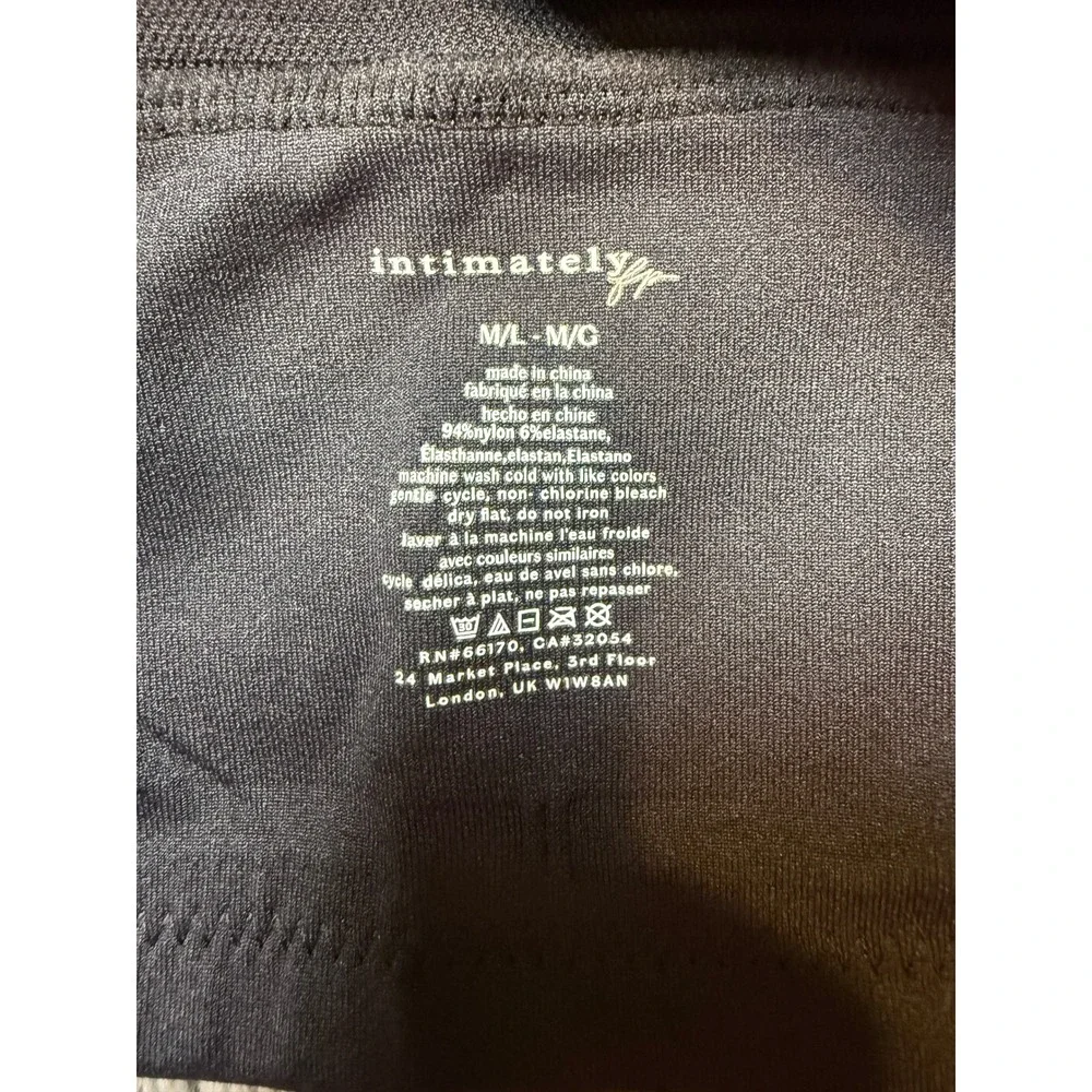 Free People Intimately FP Black Seamless Halter Bralette Bandeau Top M/L NEW